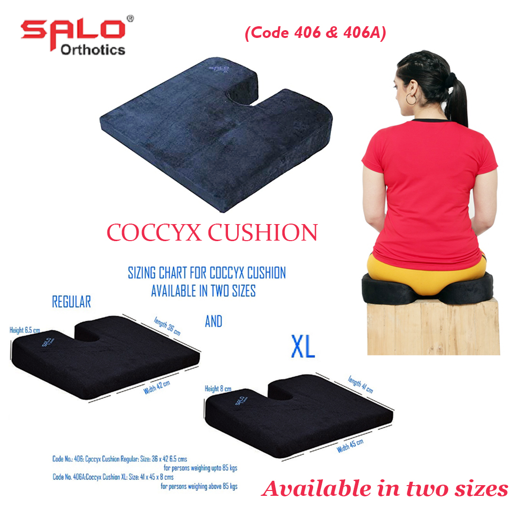 Coccyx Cushion Tailbone Pain Seat Pillow - Salo Orthotics